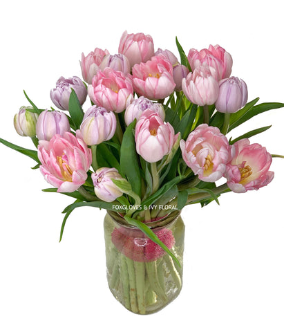 20 Dutch Tulips arranged